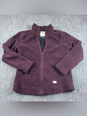 KAVU Women’s Plum Purple Full Zip Up Jacket with Sherpa size: Small